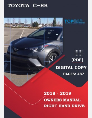 toyota c-hr 2018-2019 owners manual